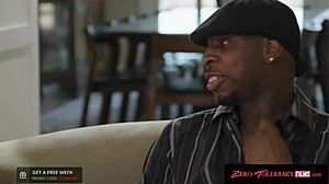 Naughty blonde babysitter deepthroats and rides cowgirl style in sideways hardcore pounding