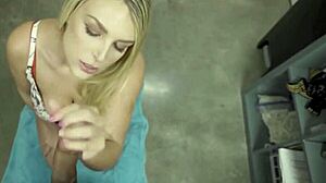 I crave that big cock as nasty blonde stepmom Joslyn Jane with huge tits