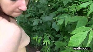 Czech girl gets SEDUCED in supermarket, STRIPS, and takes pov penetration in shop