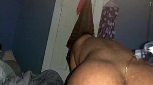 nastyknockz gets oiled up for creampie with big black cock in doggystyle