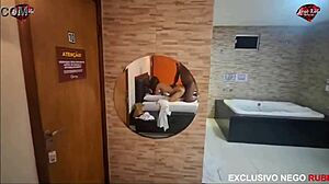 Skinny Black Teen Takes Huge Big Cock Deep In Squirting Action