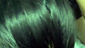 blowjob from my stepsister in the bedroom, she's a sexy latina with big tits and ass slappin' that small waist 😏