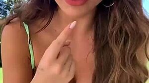 Attractive Young Woman With Her Intimate Area Protruding Outward