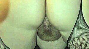 wet preggo pussy lips all pink and spread wide for milf big ass close-up