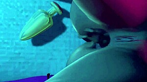 Night-Time Giantess Explores Anal Vore With Huge Insertions In A Tall Cartoon Fetish Scene