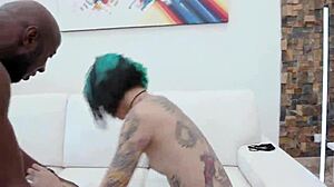 First dp for the hot brazilian queen kimi getting fucked by two big black cocks but i think its her first time