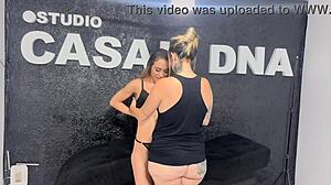 i'm straight but my hidden lesbian friend made me cum