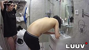 Luuv Tattooed Alice Joins Her Boyfriend in the Shower While Webcam Streams Live