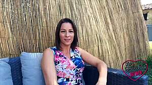 Kyara the naughty nurse tests her limits in an outdoor French amateur adventure