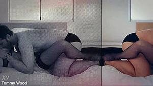 Teen Redhead Aria Carson With Soft White Skin Fucks Older Guy. She Licks His Asshole In Rimjob.