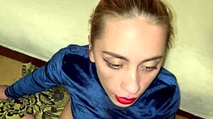 Verry hot babe puts on makeup for sloppy deepthroat with pissing gagging choking and cum in mouth on toilet.