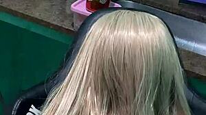 Blonde Stepdaughter Arrives with Cum-Filled Panties and Sex Toy