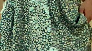 hey, did you catch me trying on this cute dress with my big natural tits and plump curvy body? it felt so naughty in that piercing moment!