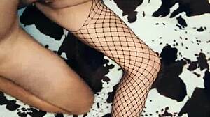 Beautiful Milf Wife Slips Into Stockings To Seduce Husband For Deep Anal Sex At Home.