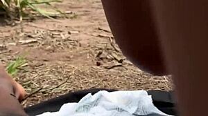 Risky sex in public pov - busty brunette latina rides cock in nature with deepthroat and cum!