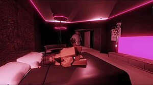 brunette dragged me to her hotel room and fucked me hard with that big ass bouncing on my monster cock