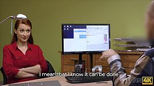 אוי אלוהים, שדיים משכנעים האלה הטעו את מנהל האשראי בראיון הקסטינג של loan4k עם מצלמה נסתרת!