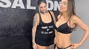 i'm straight but my hidden lesbian friend made me cum