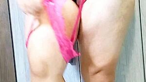 CALCINHA ROSA APERTADA Teases Horny Amateur Latina In Panties Fetish