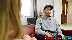 Kyler Quinn Rewards With Ball Licking Deepthroat Sucking And Cum Swallow