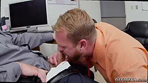 Straight men explore their first day at work in gay porn, fucking and showing intense encounters.