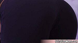 Horny Gym Instructor Interrupts Beautiful Sporty Blonde Milf During Workout Routine