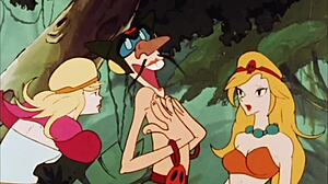 This compilation features blonde Doronjo in various nude scenes with big tits, showcasing her in different erotic poses and moments.