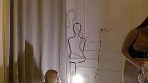 Hot Sexy Skinny Girl Meets Lesbian Girlfriend For Fake Porn Shooting No Panties