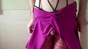 Misr4 Teases In Close-Up Burgundy Lingerie