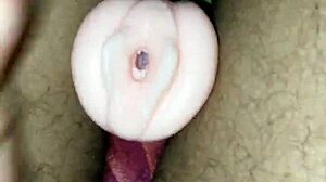 Jumbo Cup Masturbation Ends In Cum Explosion!