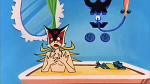 This compilation features blonde Doronjo in various nude scenes with big tits, showcasing her in different erotic poses and moments.