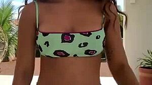 Attractive Young Woman With Her Intimate Area Protruding Outward