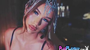 Amazing Big Ass Teen 18+ Sky Bri Poses In Sexy Lingerie With Natural Tits And Blonde Hair