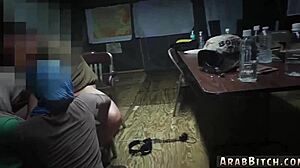 Extreme Skinny Teen 18+ First Time Sneaking in the Base with Old Arab Military Uniform in Reality