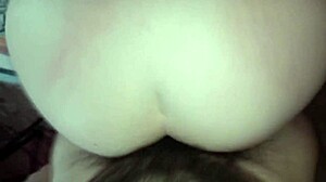 Amateur couple with blonde latina gets naked for big cock doggystyle fuck. Argentinian culona tetona screams in curvy homemade action