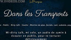 Dans Tes Transports - French Audio Tease with Public Dirty Talk and Crossdressing