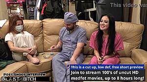 Doctor Tampa Blasts Huge Cum Load In Blaire Celeste's Mouth