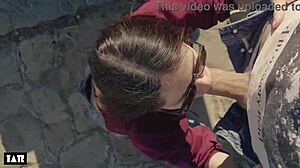 Amateur Whore Craves Outdoor Deepthroat Action With Stranger In Nature Setting