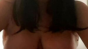 Hot wife fucks pillow