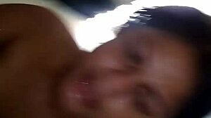 my wife starts with wet messy blowjob after rough fucking then dominates him in amazon position for creampie