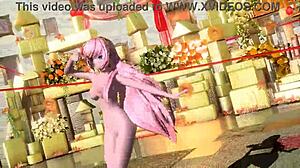 Megurine luka takes on patcwork staccato in project diva. She strips full nude with big tits exposed.