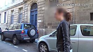 hey skinny brunette teen, ready for your first porn casting with anal toys and dildo masturbation?