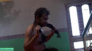 Indian bhabhi agrees to wild sex party with gangbang action. Friends share rough banging in close-up.