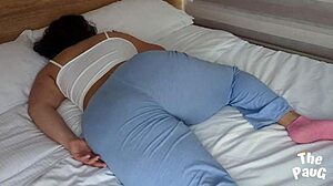 Waking Up My 18-Year-Old Virgin Stepdaughter During Her Visit Turns Into Intense Creampie Action