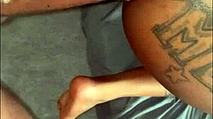 In the video, this amateur takes cock from ass to face in intense anal action with spitting and sloppy pov moves.