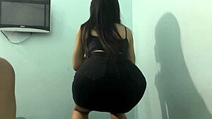 College Girl Ass Workout With Skirt