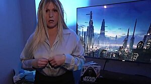 Milf Pantyhose Cosplay Babysitter Turns into Mesmerized Fuck Doll with Huge Tits and Cumshot