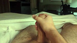 Solo Masturbation Session Turns Intriguing In That Quiet Hotel Room Setting.