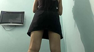 College Girl Ass Workout With Skirt