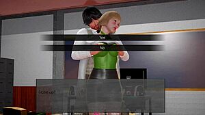 Blonde with Big Tits Plays Headmasters Fantasy Master Role